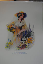 The School Girls Annual C1929 four colour plates by Flora Klickmann