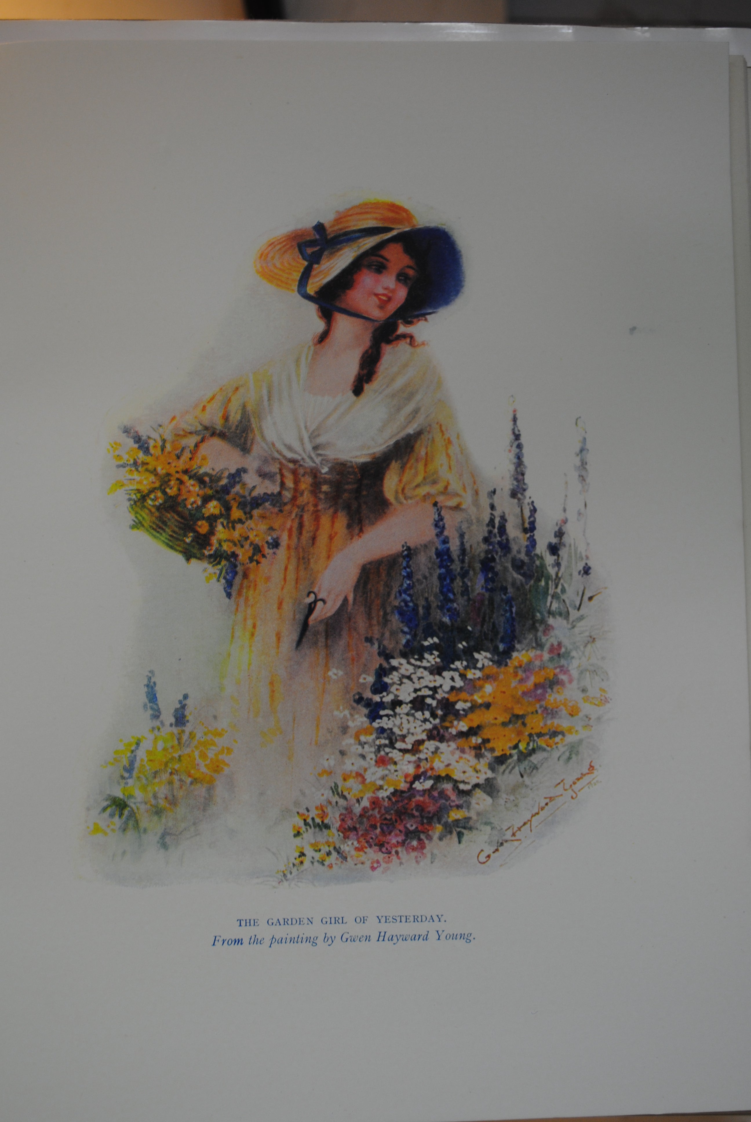 The School Girls Annual C1929 four colour plates by Flora Klickmann